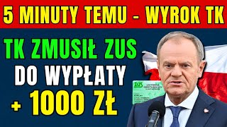 ⚡️SZOK 5 MINUTY TEMU 👉 TRYBUNAŁ ZMIAŻDŻYŁ SYSTEM EMERYTALNY SPRAWDŹ ILE CI ODDADZĄ [upl. by Wende20]