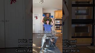 Is My Autistic and Nonspeaking Son Speaking Coach Aaron Motivates Gabe nonverbal autism coach [upl. by Rinee]