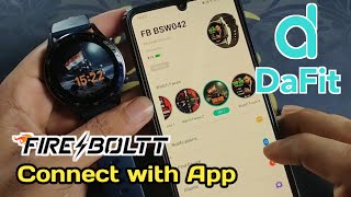 da fit smart watch how to connectfire boltt smartwatch connect to phone [upl. by Anitel]