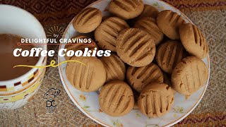 Best Coffee Cookies Recipe Eggless Cookies in Oven Delightful Cravings [upl. by Desma]