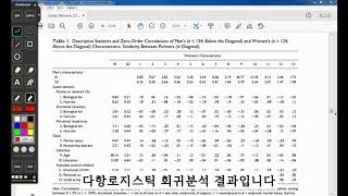 다항로지스틱 분석 SPSS 논문읽기 통계분석 [upl. by Atinra]