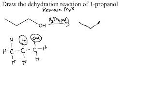 1 propanol dehydration [upl. by Sheila]