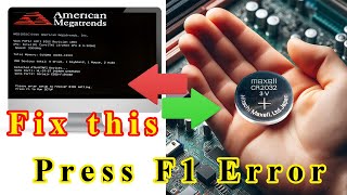 Easy Guide How to Replace Your Computers CMOS Battery to Fix Press F1 to Run Setup Error [upl. by Bria]