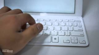 Logitech Ultrathin Keyboard Cover  로지텍 울트라씬 키보드커버 타건음 [upl. by Barboza729]