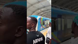 Arrival of the blue line metro in Lagos Nigeriashorts [upl. by Ashling]