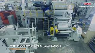 Extrusion Coating Lamination Machine Another First Engineered by Uflex [upl. by Lluj]