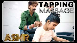 SLEEP ASMR  STRESS amp PAIN RELIEF TAPPING MASSAGE HEAD BACK amp NECK BY BARBER PRADEEP asmr insomnia [upl. by Idoc363]