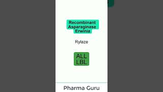 Recombinant Asparaginase Erwinia Rylaze In a nutshell [upl. by Hbahsur]