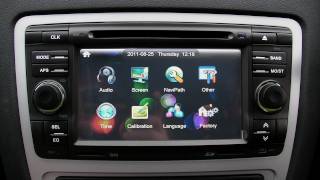 DVD GPS Stereo Radio SKODA Seat Octavia Fabia Roomster Praktick Navi SatNat Sat Nav Navigation [upl. by Dolley670]