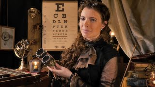 The Steampunk Optometrist  Lens Test amp Goggles Fitting  ASMR Roleplay eye exam soft spoken [upl. by Ahsini]