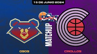 Osos de Manati vs Criollos de Caguas  BSN2024 [upl. by Hawger142]