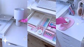 DeskOffice Cleaning amp Organizing ✨ TikTok Asmr Compilation [upl. by Annekcm42]