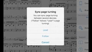 Piascore  Synchronization page turning between devices  デバイス間でページめくりの同期 [upl. by Asennav]