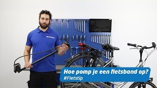 Hoe pomp je een fietsband op oa Frans ventiel  Fietstip [upl. by Mei]