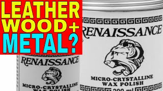 First use of Renaissance Wax a microcrystalline wax polish for leather wood and more [upl. by Thurmond]