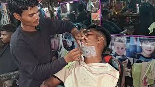 Clean Shave Parfect dettol Cream Shave Step by Step full Tutorial Video 🇮🇳Indian Amit Barber [upl. by Yanej]