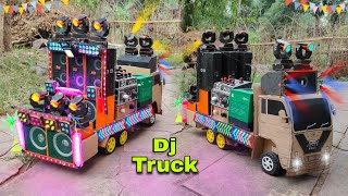 Mini Dj Truck Loading At New Home Eicher Truck Dj box and dj sharpy light big dj dj toy making sr [upl. by Durrell]