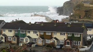 Portreath Storm 12th February 2014 [upl. by Aedrahs63]