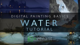 Painting Water Tutorial  Digital Painting Basics  Concept Art [upl. by Urbannai892]