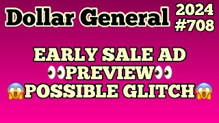 2024708👀Dollar General Couponing‼️EARLY SALE AD PREVIEW😱POSSIBLE GLITCH‼️Must Watch👀👀 [upl. by Darryn744]