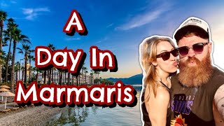 A Day In Marmaris  Grand Bazaar And Seafront [upl. by Siramed]