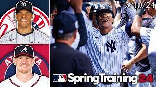 New York Yankees vs Atlanta Braves  Spring Training Highlights  31024 [upl. by Nerra]