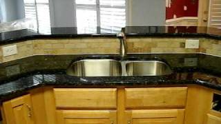 Granite Countertops installed VERDE BUTTERFLY in Huntersville NC  Northstone [upl. by Peder]