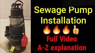 Sewage pump installation full video [upl. by Mallorie]