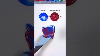 Metallic color recipes colormixing paintmixing satisfyingart tappingsounds asmart tapping [upl. by Eetnod]