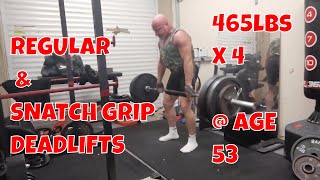 STRENGTH amp HYPERTROPHY COMPONENT OF MY WEEKLY TRAINING 465lbs x 4 REPS  AGE 53 [upl. by Annahgiel]