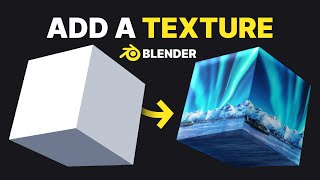 Add A Texture to An Object  Blender Tutorial [upl. by Adnirb386]