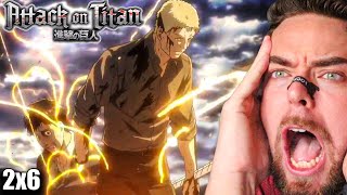 I Am Blown Away  AOT S2 E5E6 REACTION [upl. by Popelka]