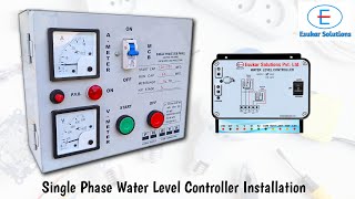 Single Phase Water Level Controller Installation With Control Panel  Esukar Solutions [upl. by Atiuqa]