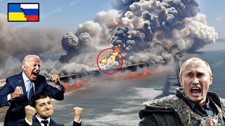 THE CRIMEA BRIDGE IS LOST FOREVER US Drone Swarm Burns 900 Tons of Russian Ammunition [upl. by Leuqer]