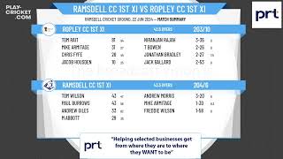 Ramsdell CC 1st XI v Ropley CC 1st XI [upl. by Eahsal]