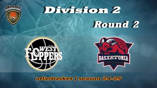 Atlasbasket  Div 2Round 2  WEST FLOPPERS vs BASXETONIA [upl. by Kipton]