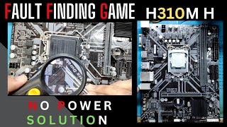 GIGABYTE H310M H NO POWER SOLUTION gigabyte H310 motherboardrepair [upl. by Reinhard201]