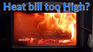 How we heat our house in Minnesota with a Drolet HT 2500 wood stove [upl. by Okajima]