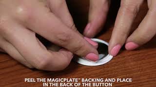 How To Install a MagicPlate on a PopSockets® grip to use with a Scosche MagicMount [upl. by Nazario]