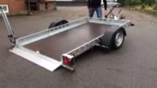 Unsinn AS 2600 Motorcykel Trailer m bremser [upl. by Anahtor]