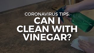 Coronavirus Tips Can I clean with vinegar [upl. by Childs390]