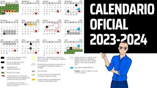 OFICIAL 📆 Calendario escolar 20232024 [upl. by Yager]