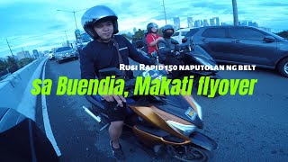 Rusi Rapid 150 naputolan ng belt sa Buendia Makati [upl. by Hadlee435]