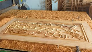 Artistic Door Skilled Wood Workers Modern Masterpiece Wooden Door Project Making door [upl. by Anih]