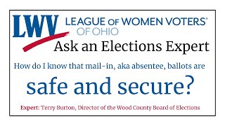 How do I know mailin aka absentee ballots are safe and secure [upl. by Nwahsek]