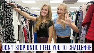 Dont Stop Until I Tell You To Shopping Challenge  Jacy and Kacy [upl. by Fen393]