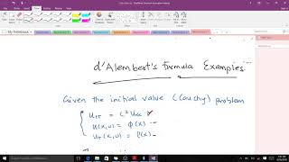 dAlemberts Formula examples [upl. by Williamsen844]