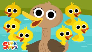 Six Little Ducks  Kids Nursery Rhymes  Super Simple Songs [upl. by Clarisse407]