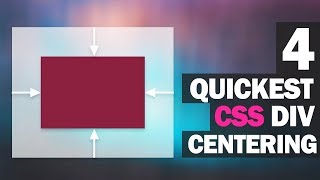 4 Quickest Ways to Center Div with CSS [upl. by Gabbert]