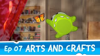 Om Nom Stories Arts and Crafts Episode 7 Cut the Rope [upl. by Ykcul]